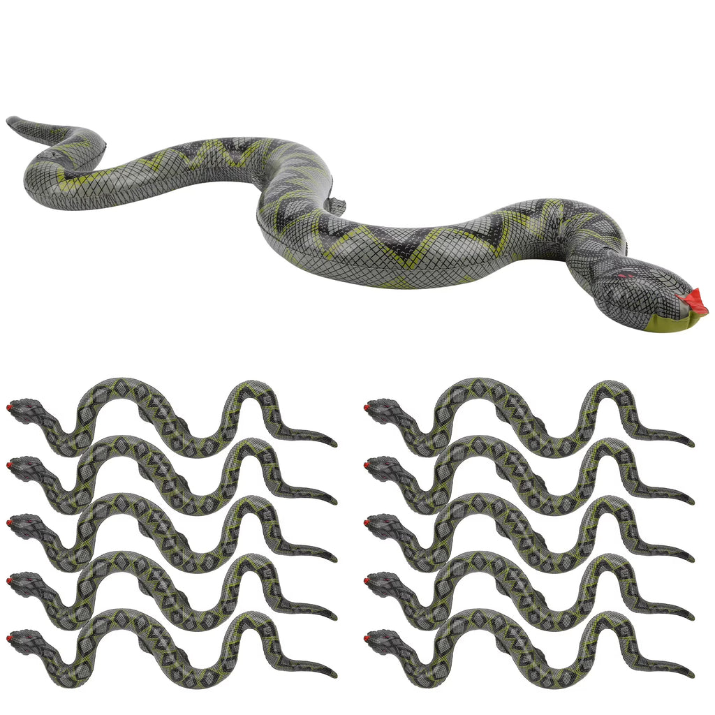 10pcs Inflatable Snakes Toy O984947