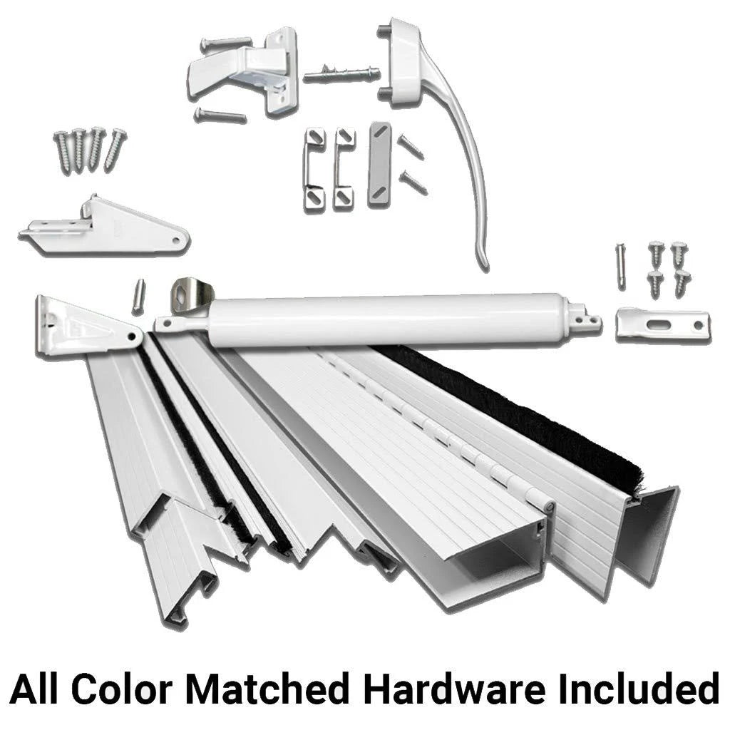 White Aluminum Screen Door (80x36) T778396