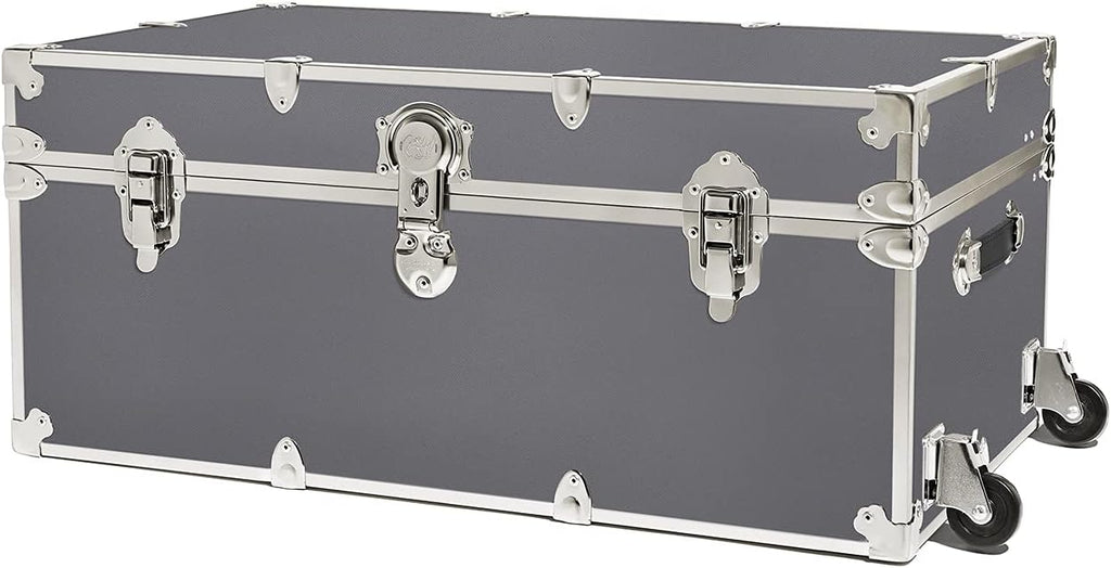 Large Armor Trunk with Removable Wheels 32x18x14 (Black) D598026