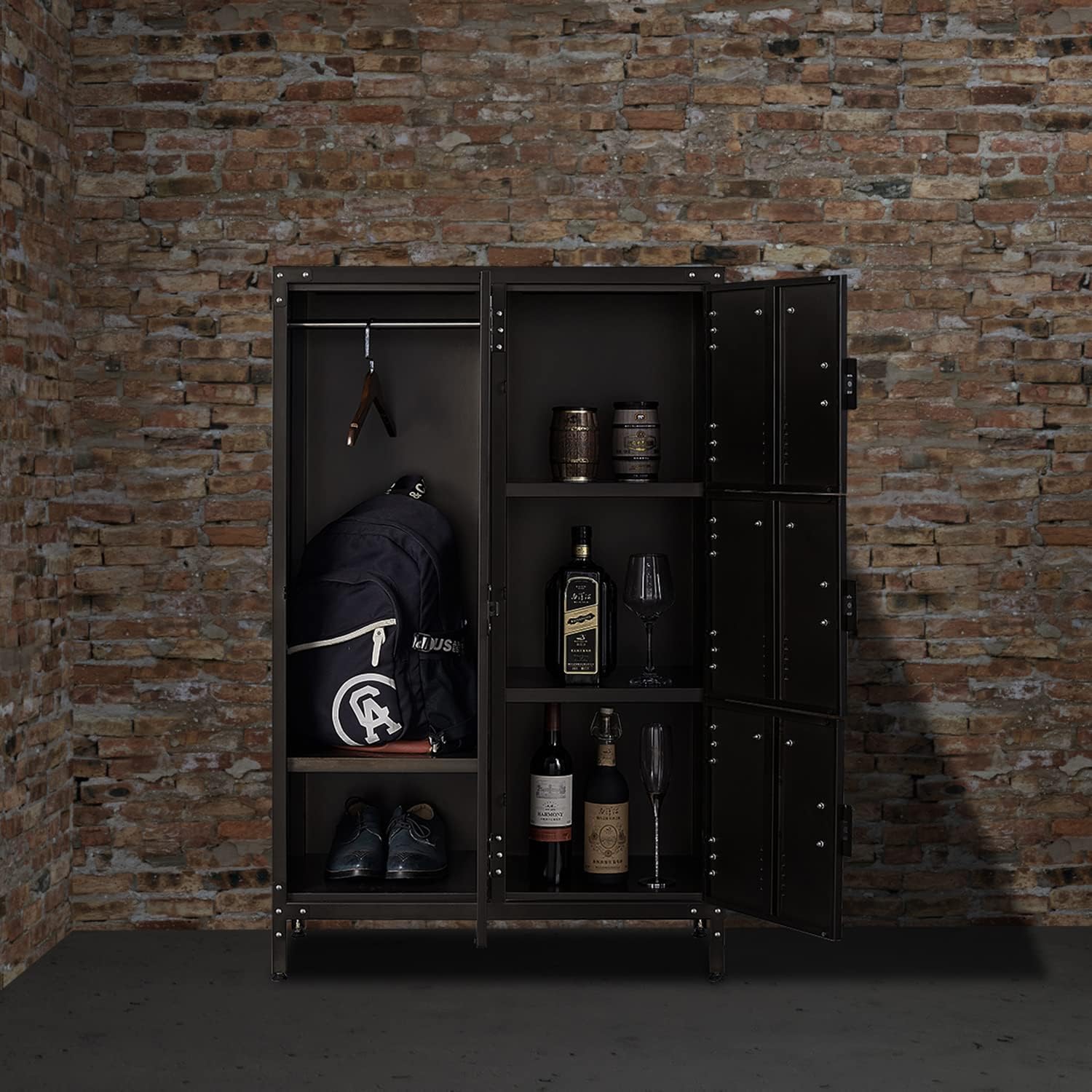 4 Doors Steel Metal Storage Locker Cabinet D167