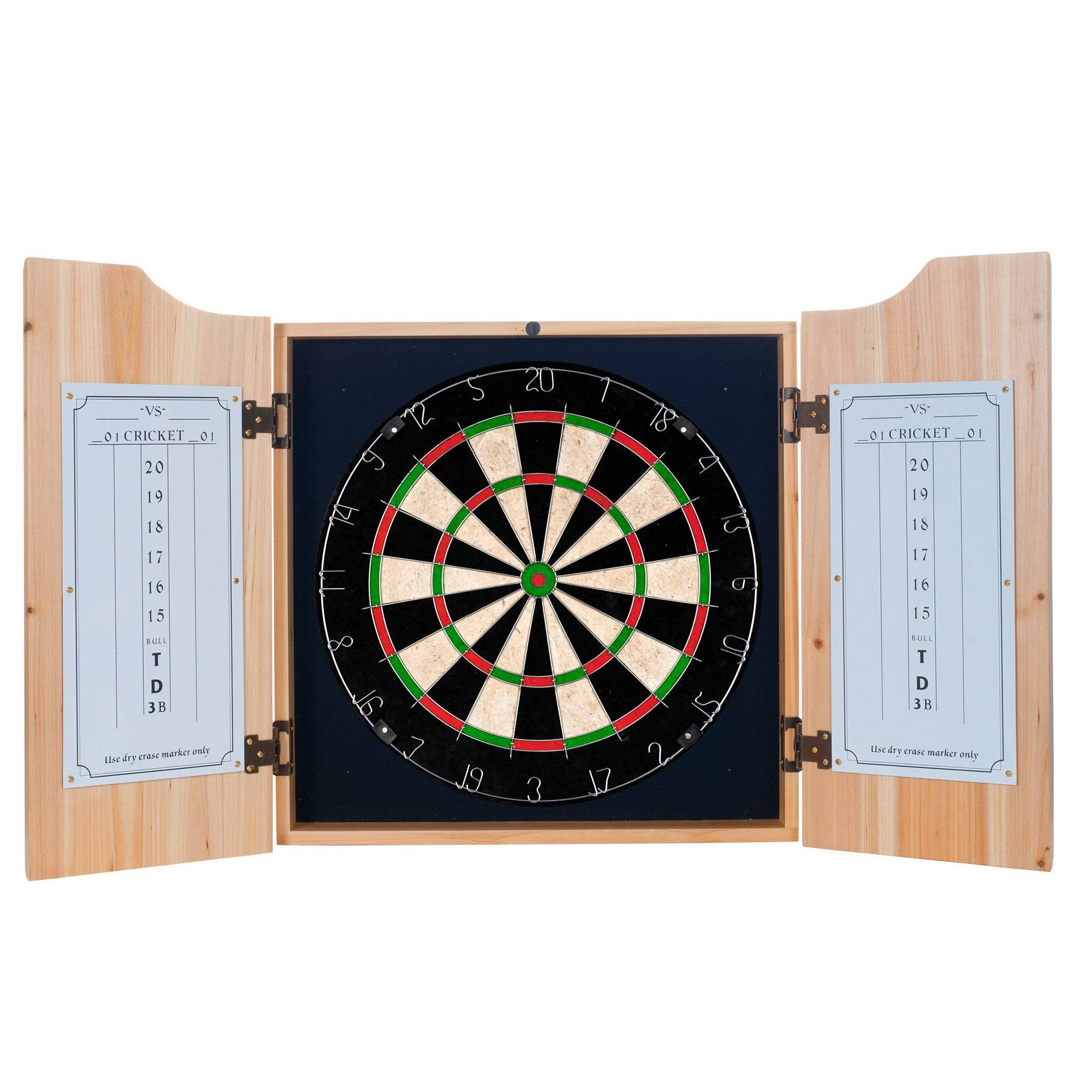 Dart Cabinet Set with Darts and Board K911744