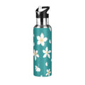 Teal Stainless Steel Insulated Water Bottle with Straw Lid S69399