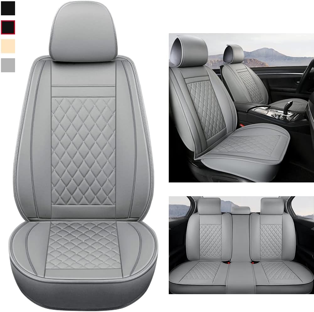 Beige Front Car Seat Covers D4611