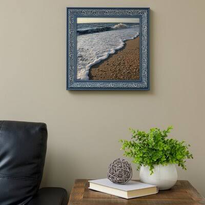 Dusty Blue Embossed Frame C906789