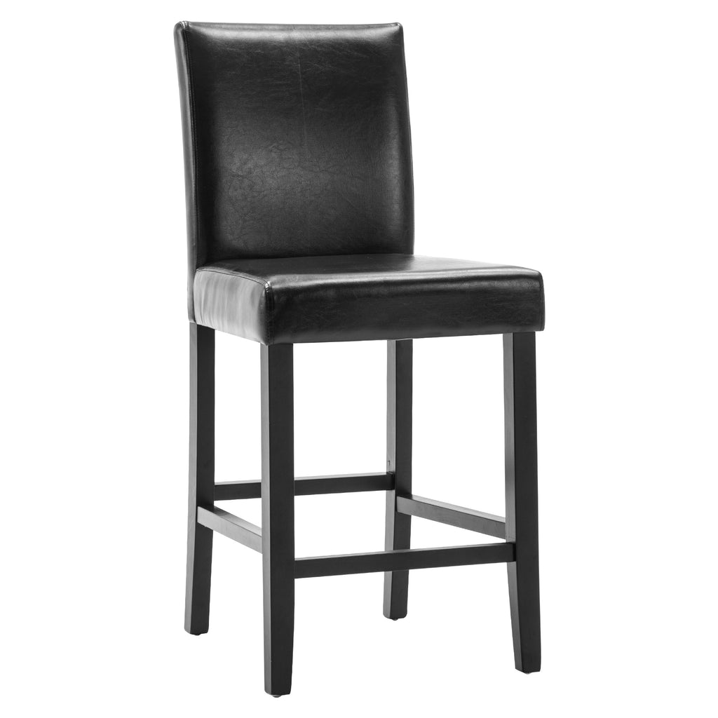 Black PU Leather Bar Stools, Set of 2 I19967
