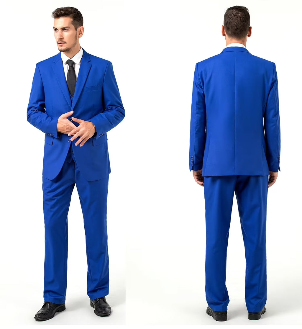 Slim Fit 3-Piece Suit Blazer Vest and Pant K9204