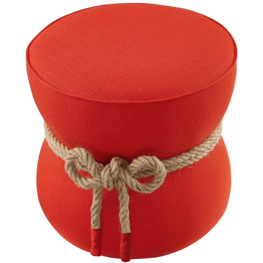 Red Fabric Ottoman P27635