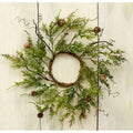 Olive Green Cypress Large Candle Ring Set of 4 V1530