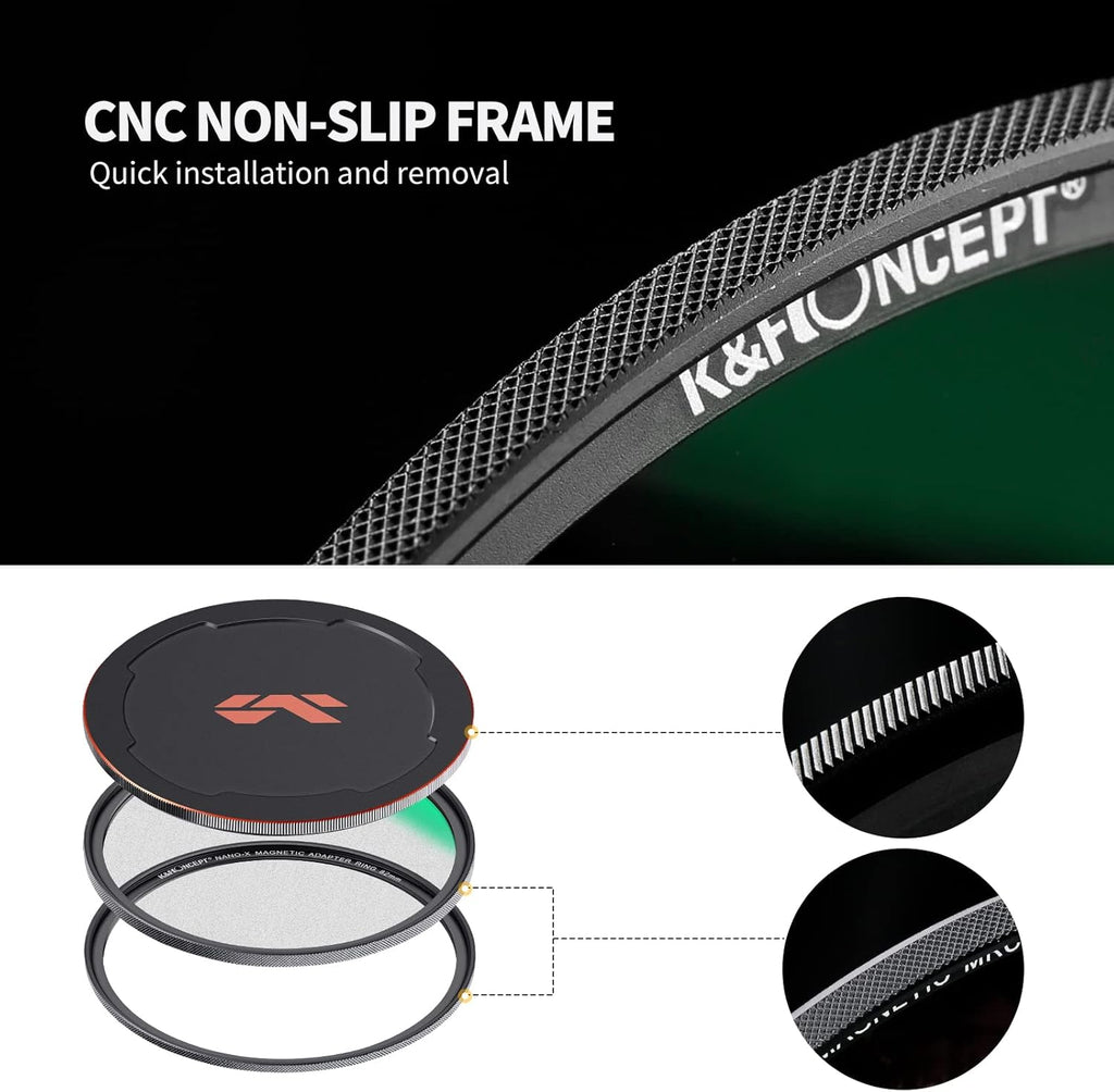 72mm Magnetic Black Soft Diffusion 1/4 Filter with 28 Multi-Layer Coatings J19415