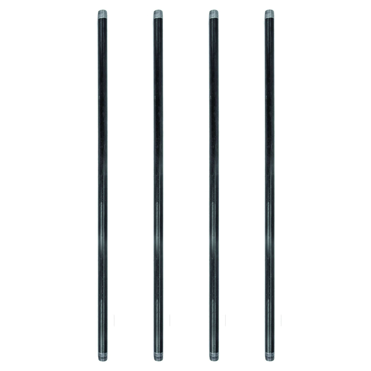 Black Industrial Steel Grey Plumbing Pipe (4-Pack) L6328