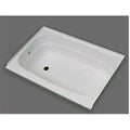 White Left Hand Drain Bathtub K965
