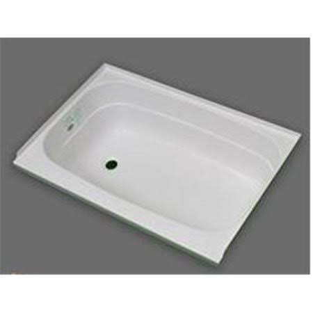 White Left Hand Drain Bathtub K965