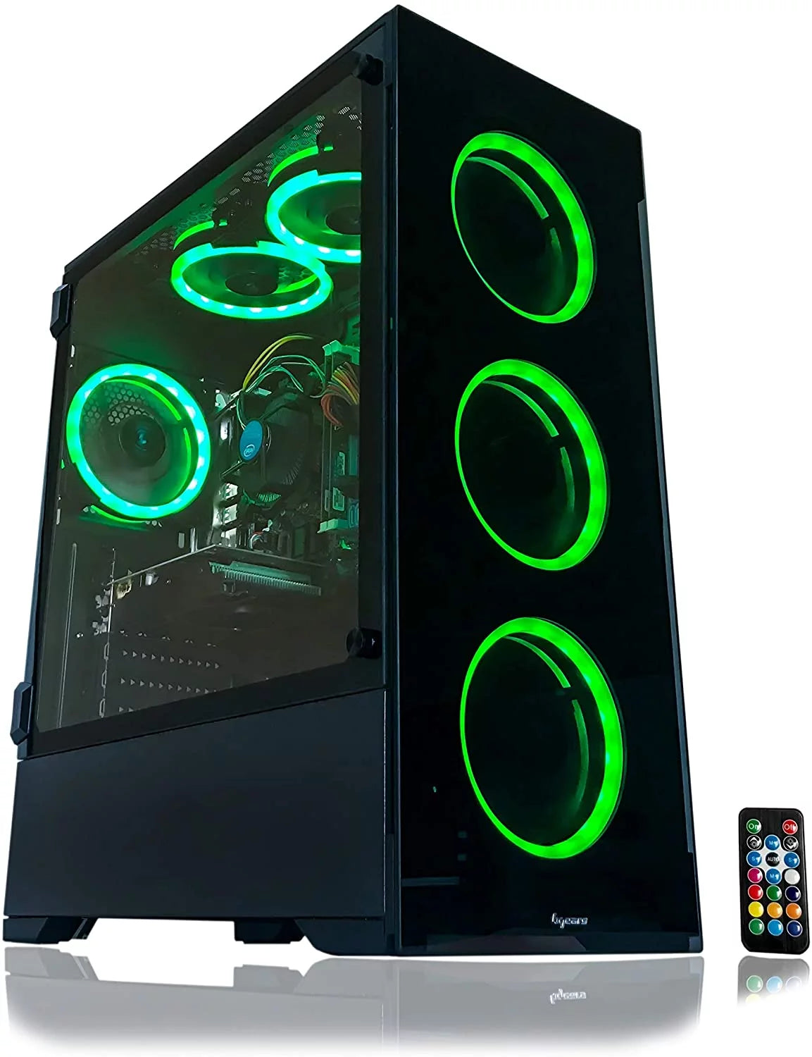 Gaming PC Desktop Computer Intel 3.70GHZ 16GB Ram 512GB SSD RX 580 8GB WINDOWS 11 RGB W32431