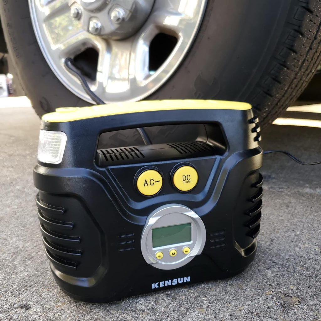 Portable 120psi Auto Air Compressor Pump with Digital Tire Pressure Gauge, Pack of 2 U7608