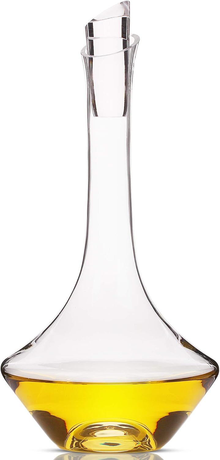 Wine Decanter Set with Stopper, Hand Blown Crystal Glass, Aerator, Pack of 2 F593863