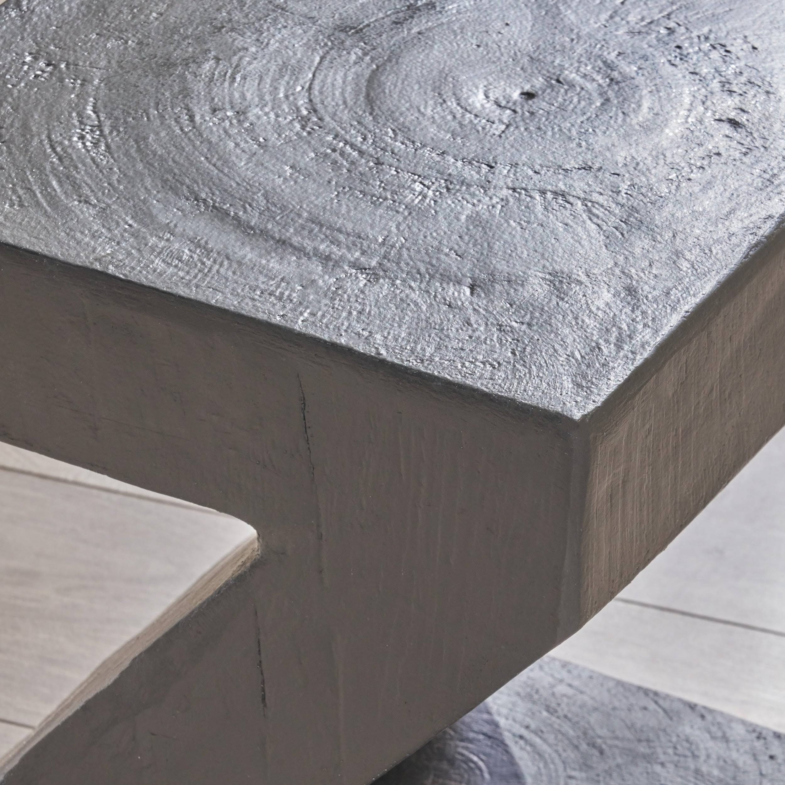 16 in. Light Gray Concrete Accent Table N12344