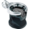 Chrome Motorcycle Handlebar Cup Holder with Mesh Basket Z84124