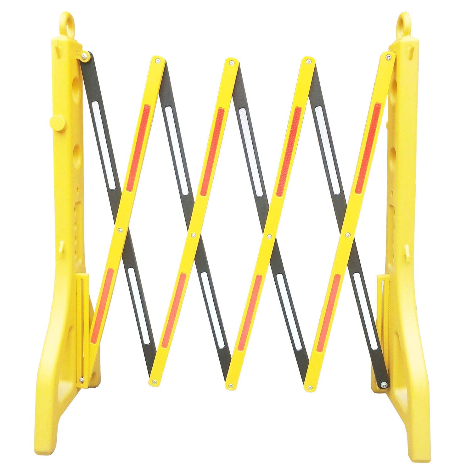 Expandable Mobile Barricade with 13 feet Yellow Plastic Barrier Chain C91207