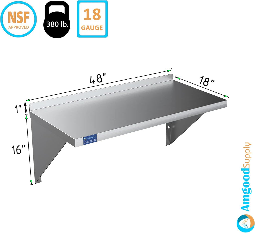 Stainless Steel Wall Shelf M726071