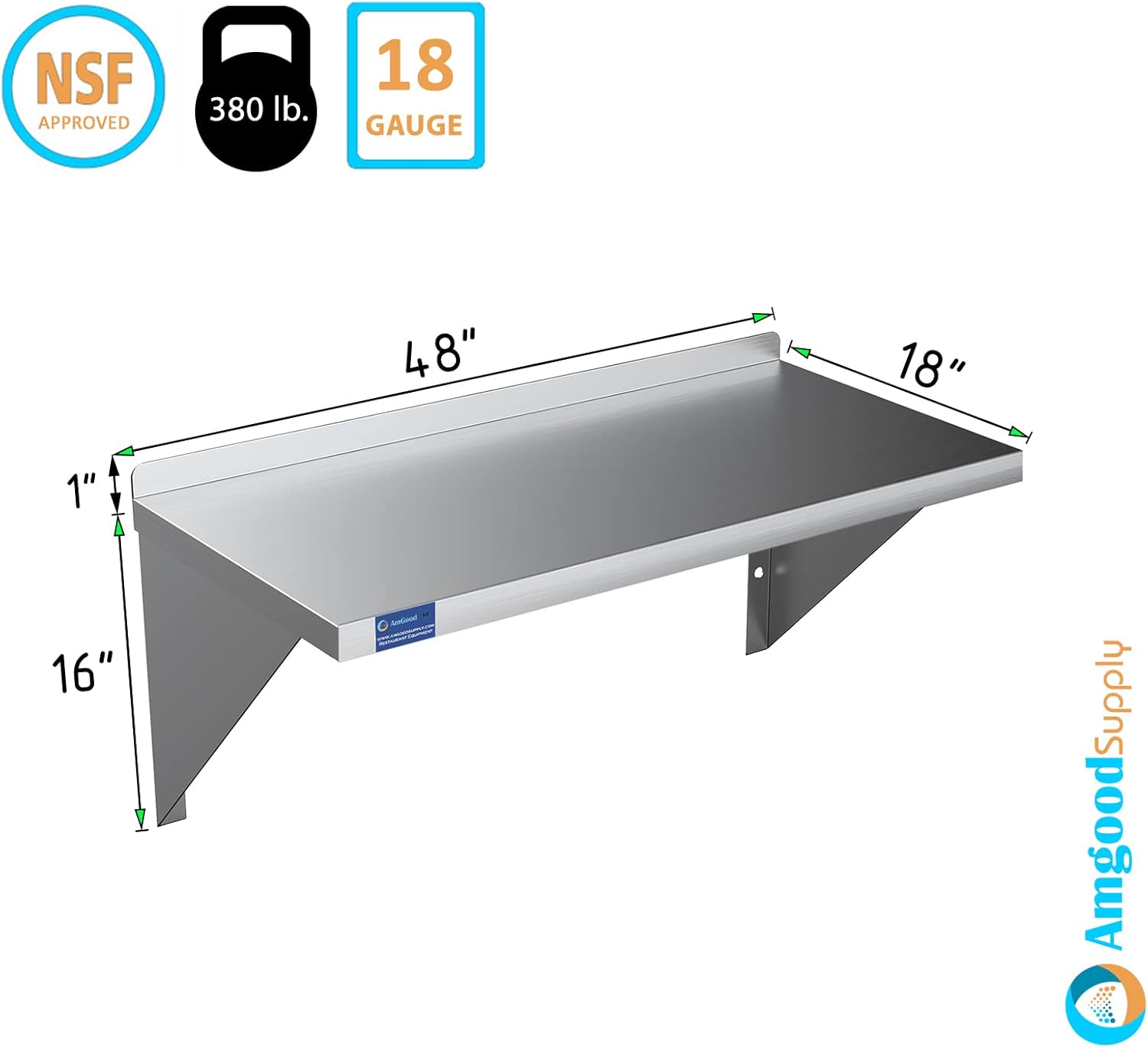 Stainless Steel Wall Shelf M726071