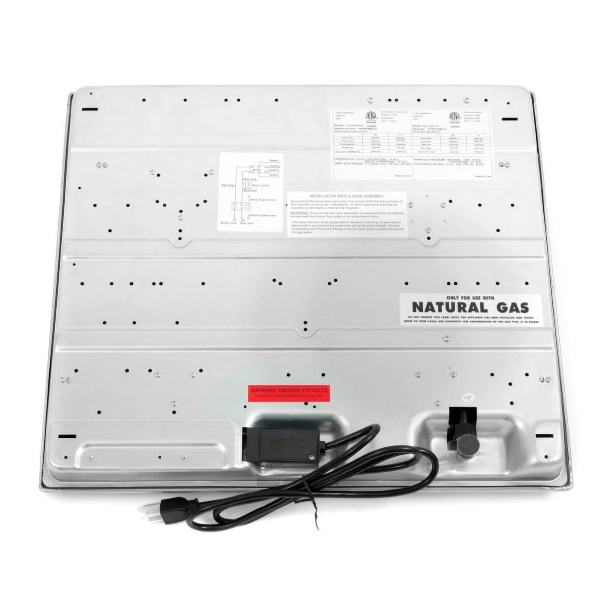 24 in. Stainless Steel Drop-In Gas Cooktop with 4 Burners B3959
