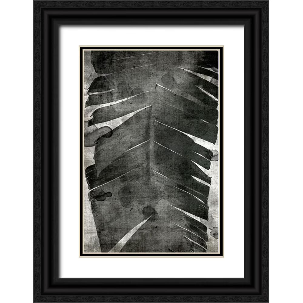 13x18 Black Ornate Wood Framed Double Matting Museum Art Print F764590