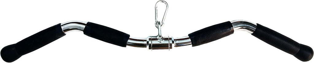 Solid Steel Tricep Press Down Bar with Rubber Handgrips P303885