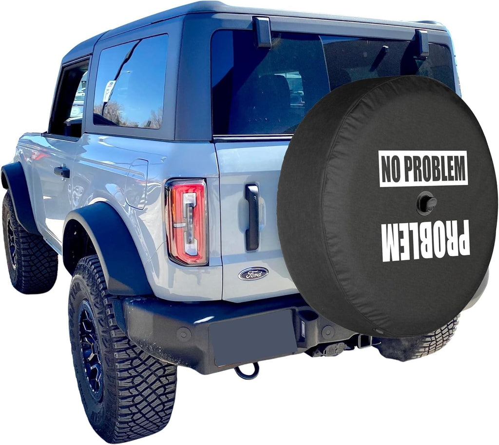 33" Soft Tire Cover Compatible with Ford Bronco with Back-up Camera Pack of 2 D891598