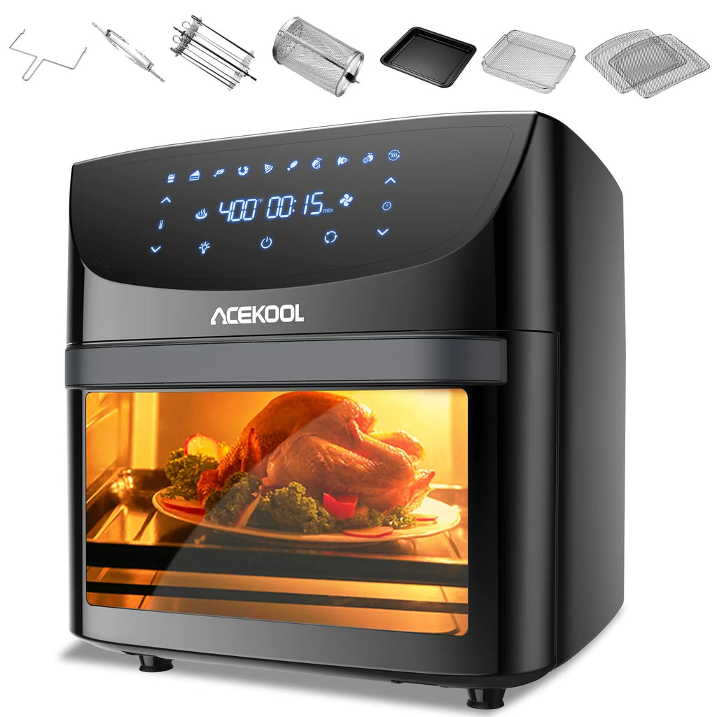 20 Quart 10-in-1 Digital Convection Air Fryer Toaster Oven Combo with Rotating Basket I919