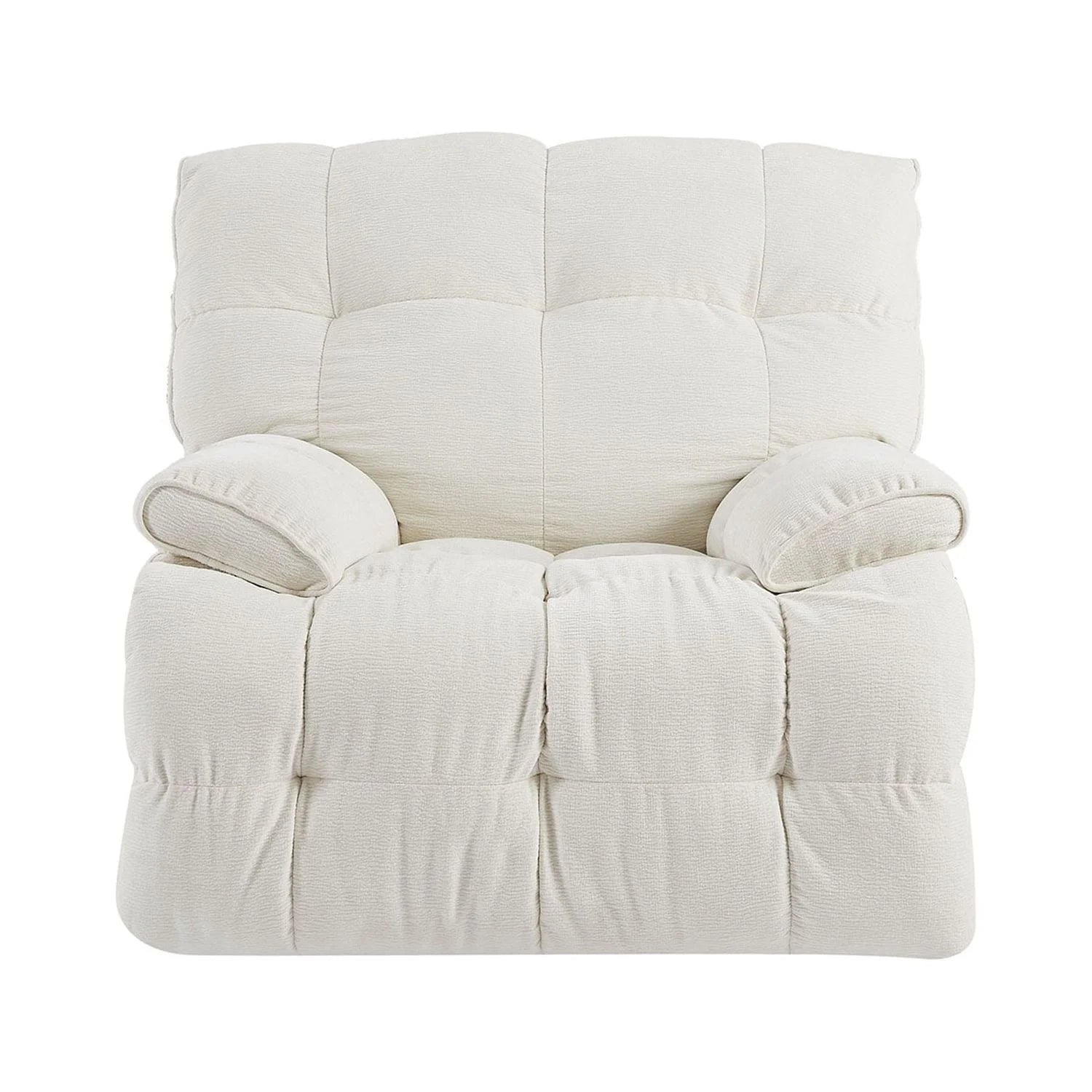 Cream Fabric Reclining Chair P32868