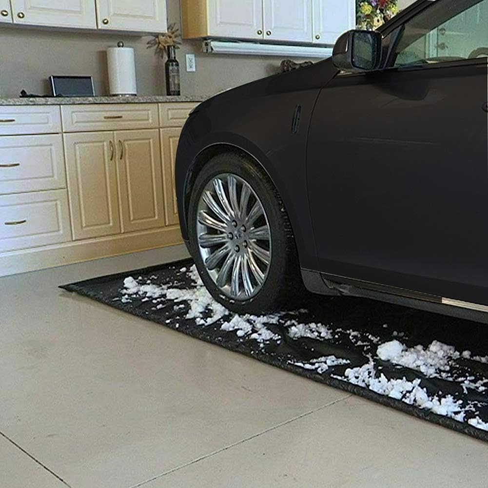 Black Garage Car Floor Mat A3823