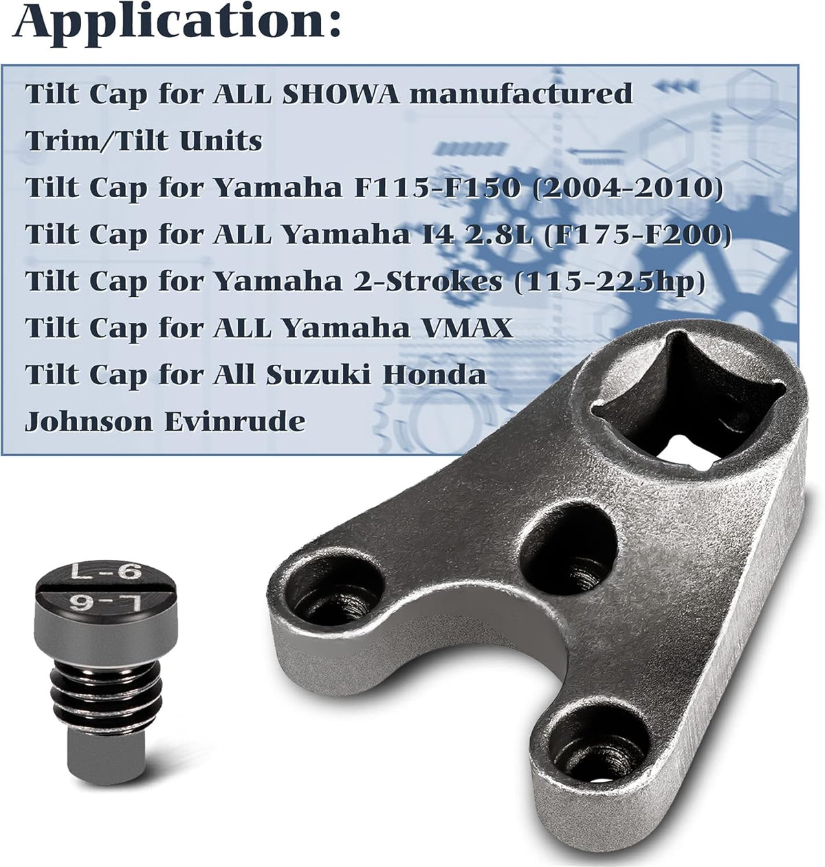 35mm x 6mm Outboard Trim/Tilt Pin Wrench Tools Pack of 2 Z32222