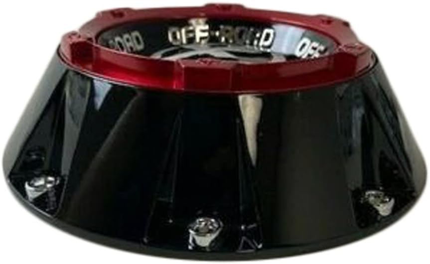 Gloss Black with Red Top Wheel Center Cap U18218