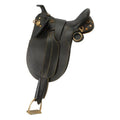 Black Stock Poley Saddle with Horn Y905