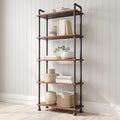 5-Tier Solid Pine Wood Bookshelf K73226