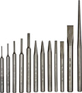Punch and Chisel Set, 12-Piece Black D769
