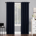 Navy Thermal Total Blackout Back Tab Curtain Panel 40"x63" M272