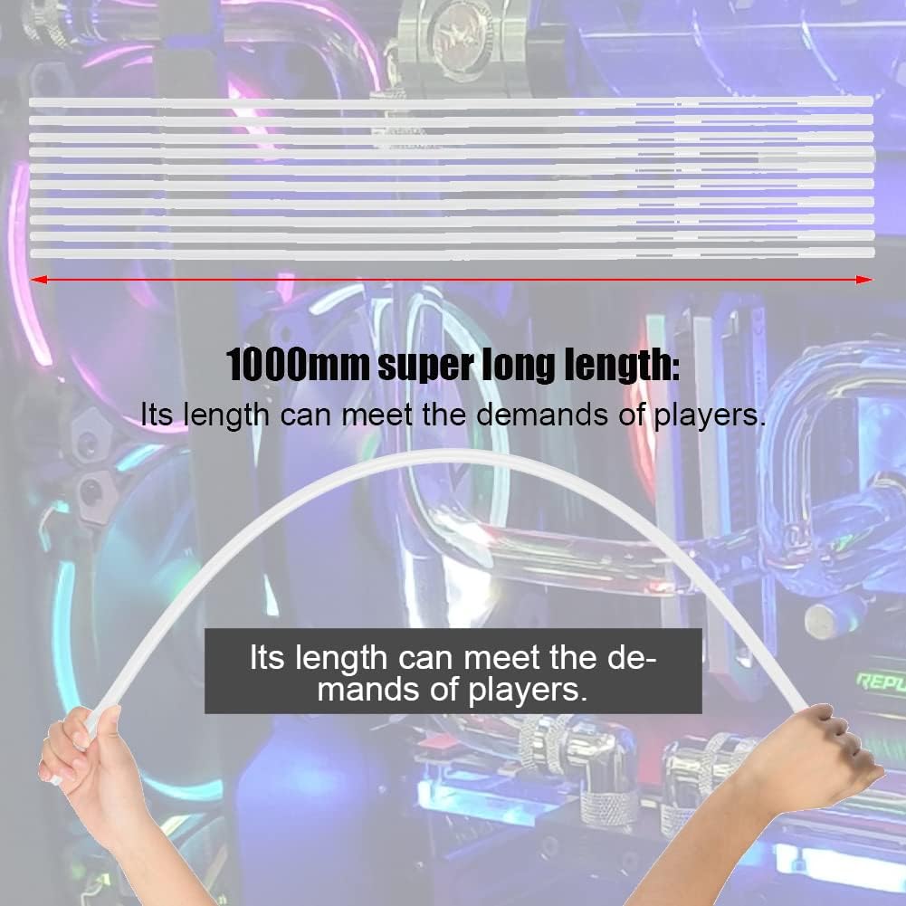 Transparent 10pcs PETG Water Cooling Tube C736
