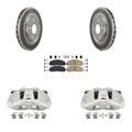 Front Disc Brake Caliper Coated Rotors And Ceramic Pads Kit C8053