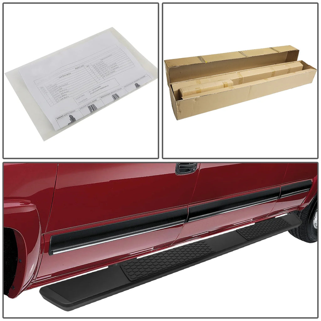 5" Coated Stainless Steel Side Step Nerf Bar Running Boards H835338