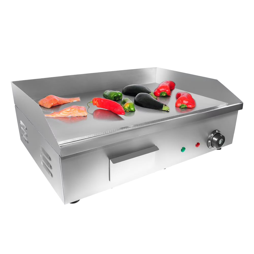 Flat Top Griddle Teppanyaki Grill with Single Thermostat Commercial 110V G10122