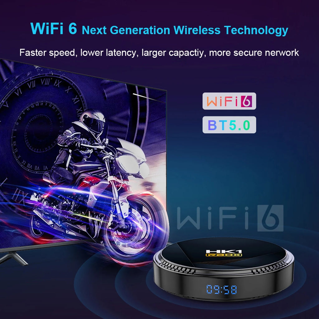 4K Smart TV Box with WiFi6 BT5.0 Y8272