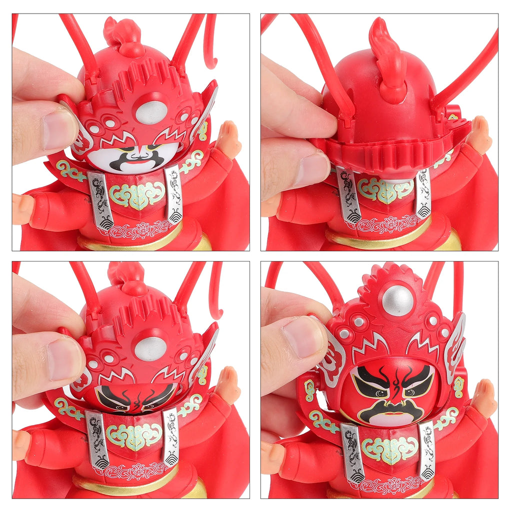 Chinese Ancient Sichuan Opera Face Changing Doll Ornament J566218