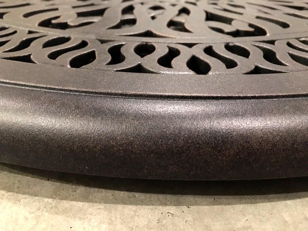 Bronze Cast Aluminum Lazy Susan Turntable Rotating Tray K989374