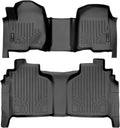 2 Row Black Floor Mat Set for Crew Cab with Bench Seat Y594378
