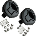 2PCS Black Plastic Flush Pull Slam Latch for Boat Door Cabinet Hardware M3866