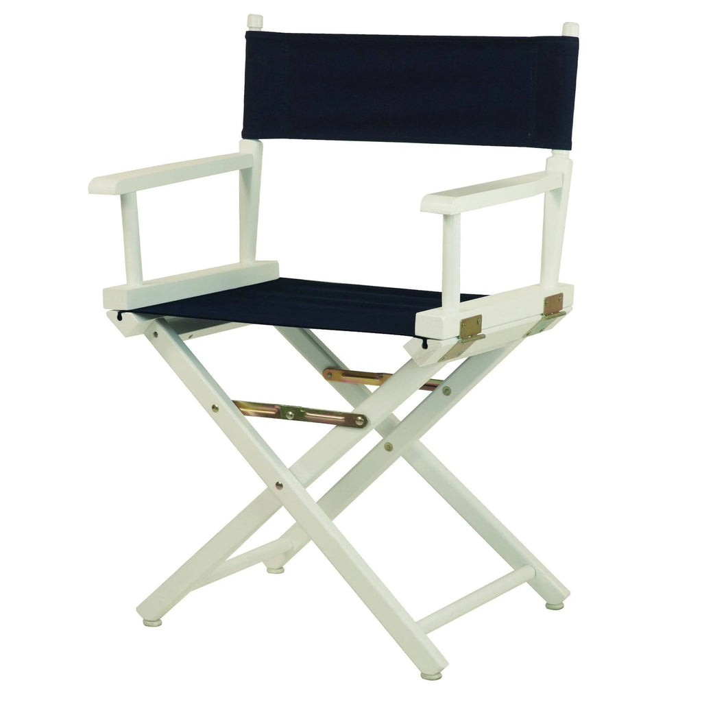 White Frame Lime Green Canvas Director's Chair C73048