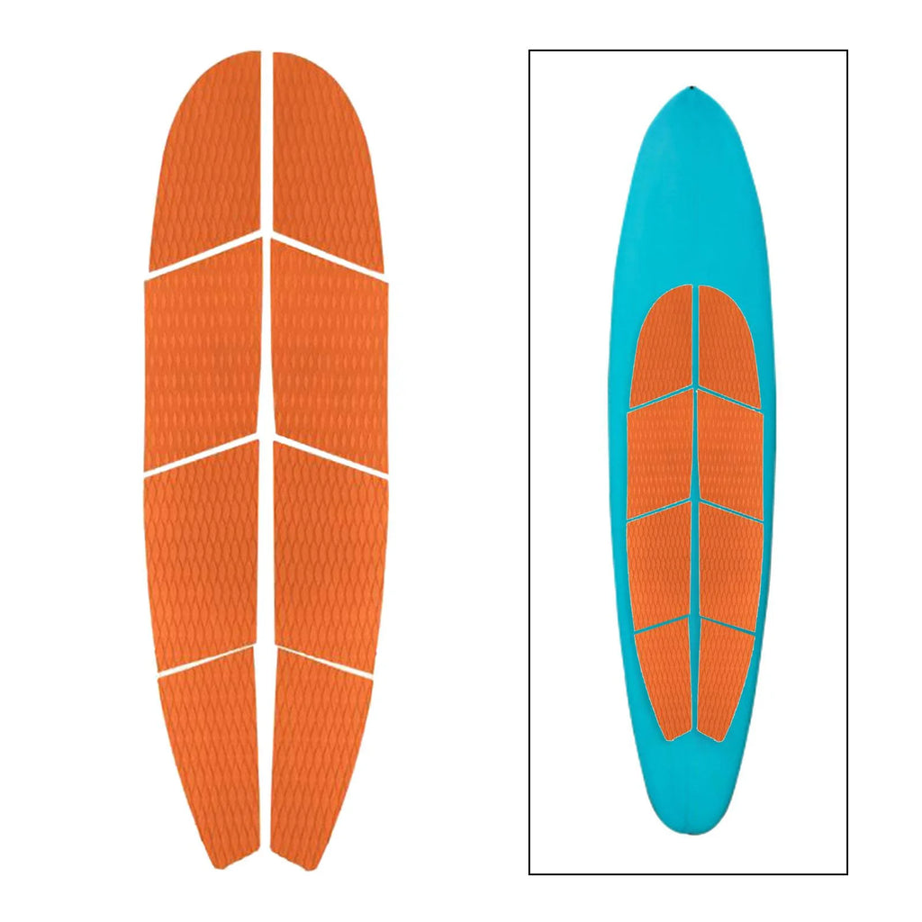 Orange 8Pcs Surfboard Traction Pad O8088