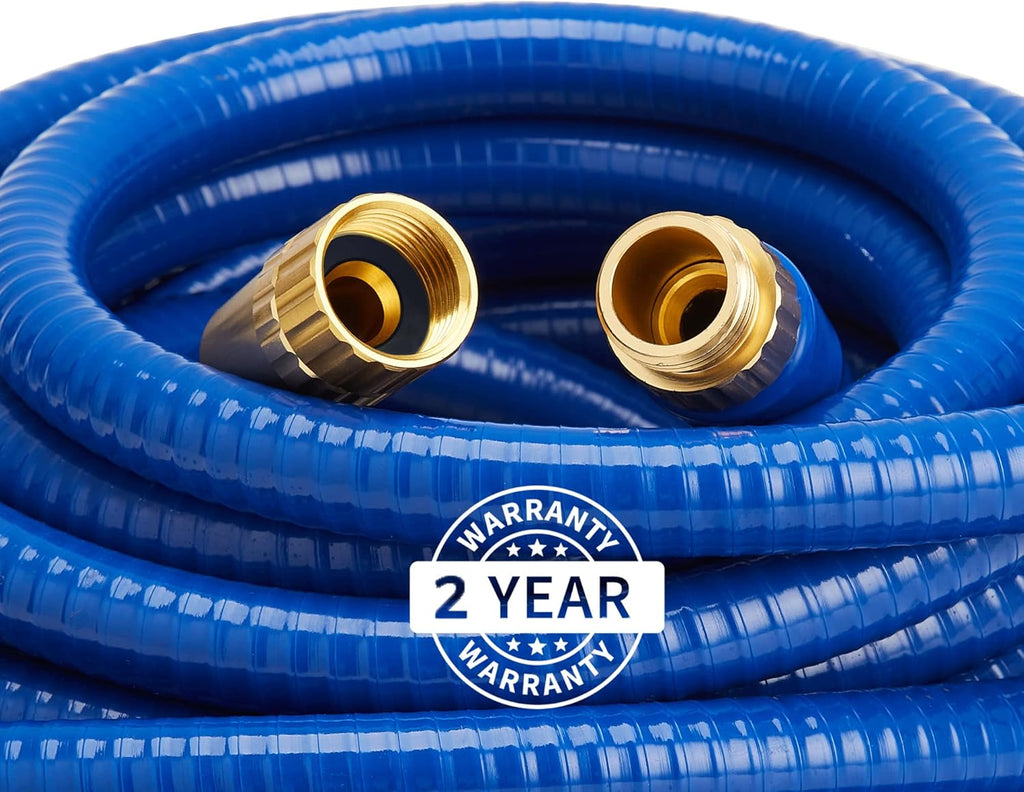 Reinforced Garden Hose 5/8 in. x 50 ft with Brass Fittings Pack of 2 C5337