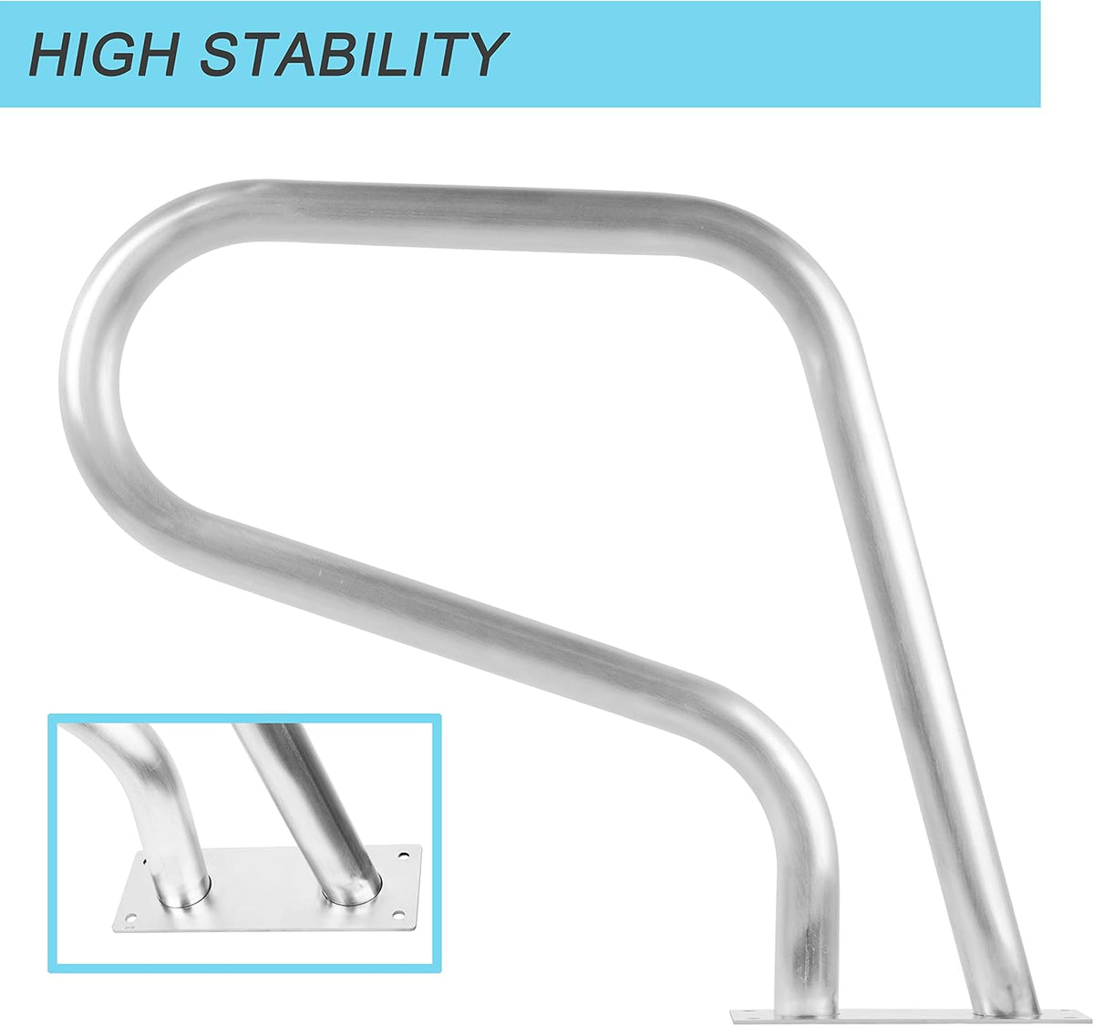 Rustproof Stainless Steel Swimming Pool Handrail Q750